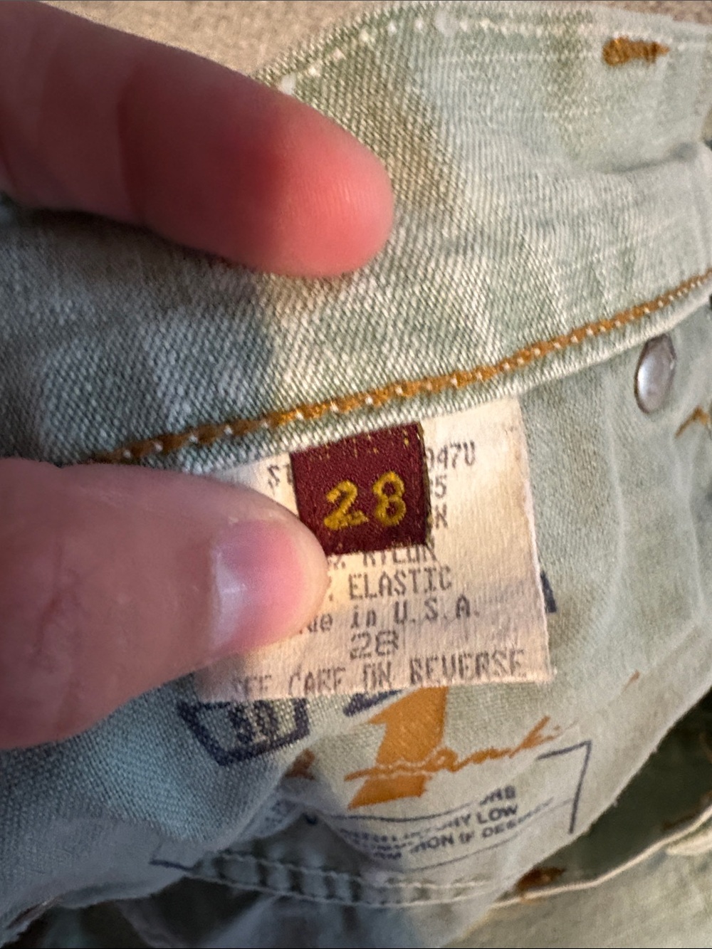 7 For All Mankind Womens 28 Light Mint Green Mid Rise Bootcut Jeans USA - Picture 8 of 10